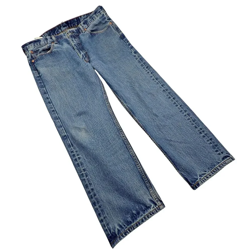 Levi's 505 Men's 38x29 Straight Regular Fit Medium Wash Denim Jeans